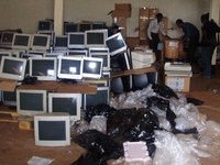computers in de voorraadruimte