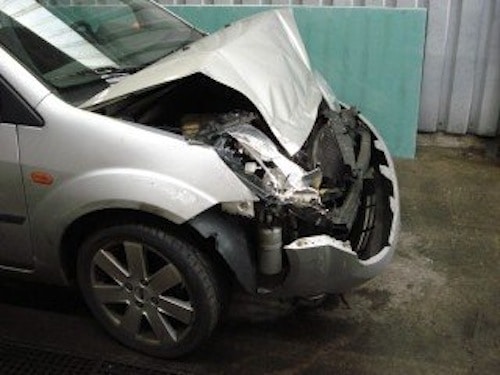 Ford Fiesta crash