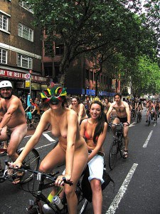 World naked bike ride in London
