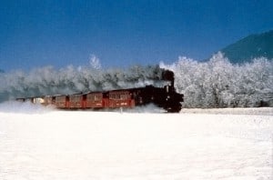 Zillertalbahn in de winter
