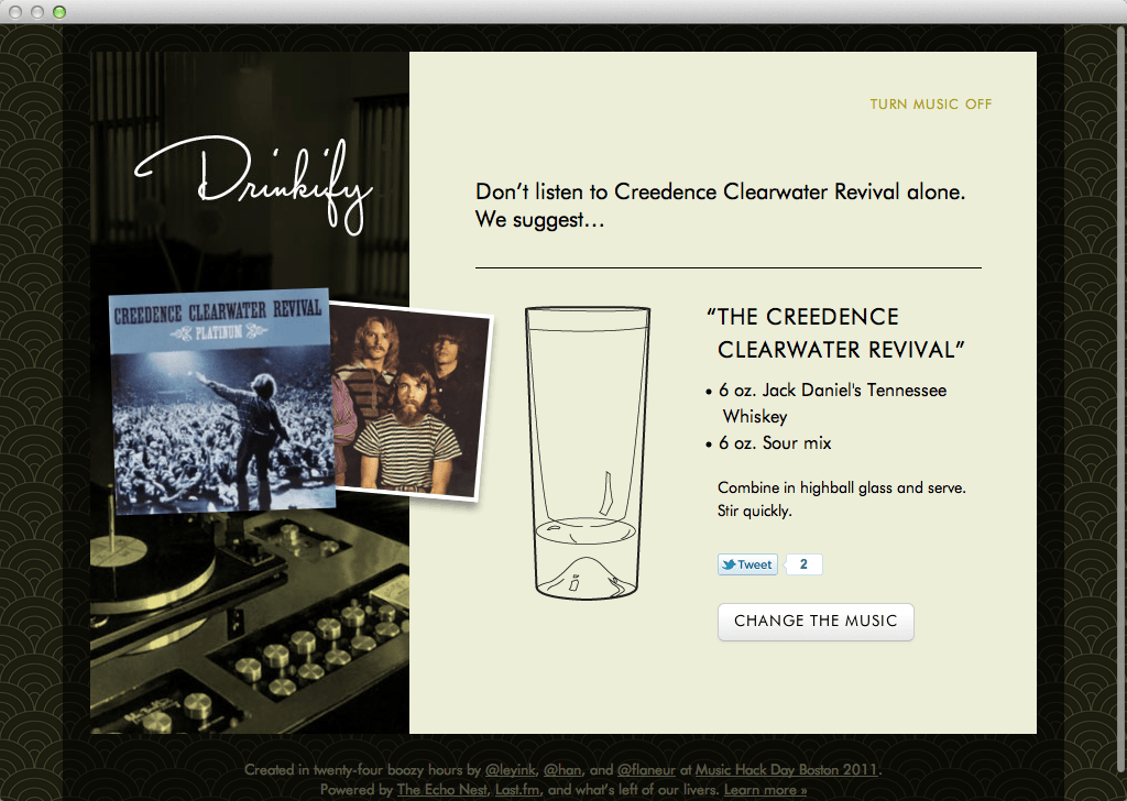 Drinkify - Creedence Clearwater Revival (20111121)