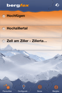Bergfex/Ski op de iPhone