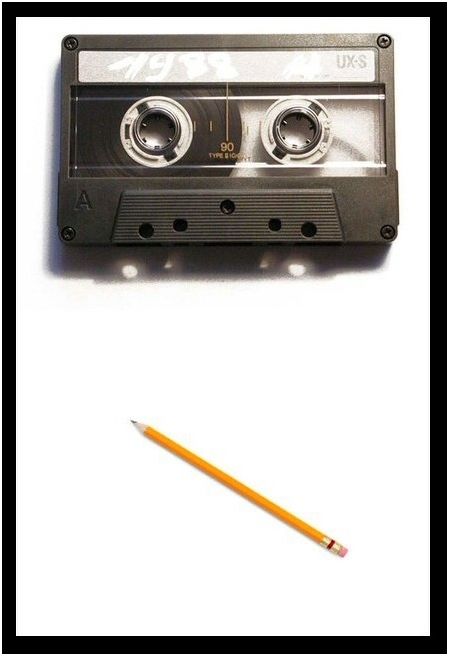 cassette bandje en het potlood - verband tussen deze twee?