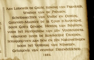 Inscriptie van Godfried van Bouillon